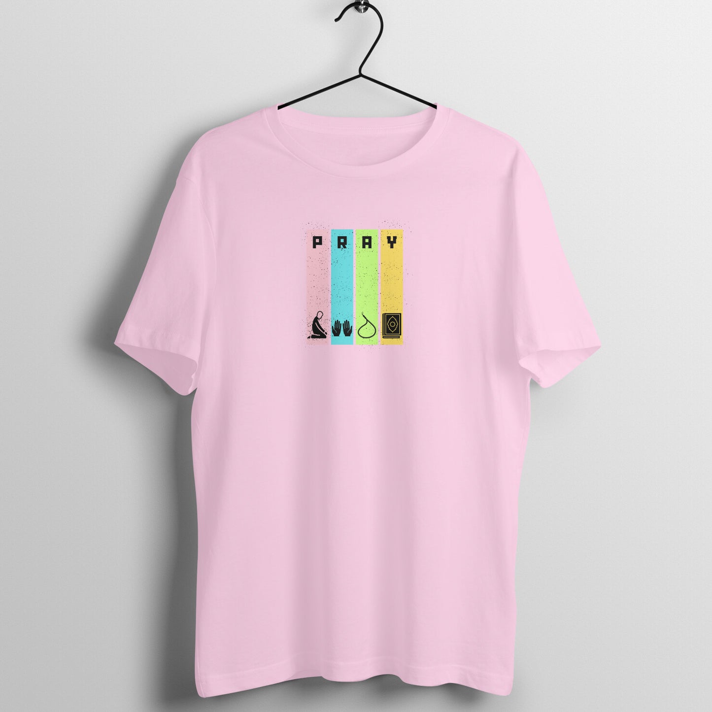 Pray Multicolor Half Sleeve Tshirt