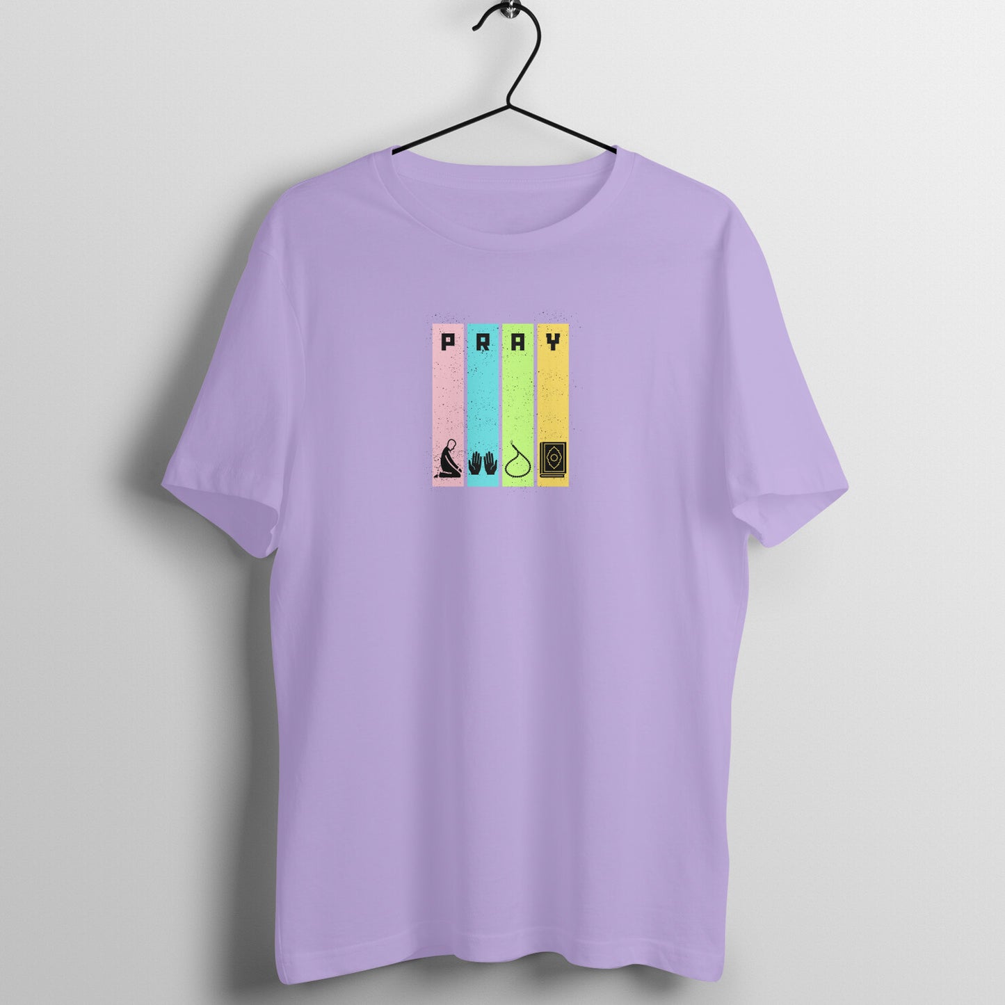 Pray Multicolor Half Sleeve Tshirt