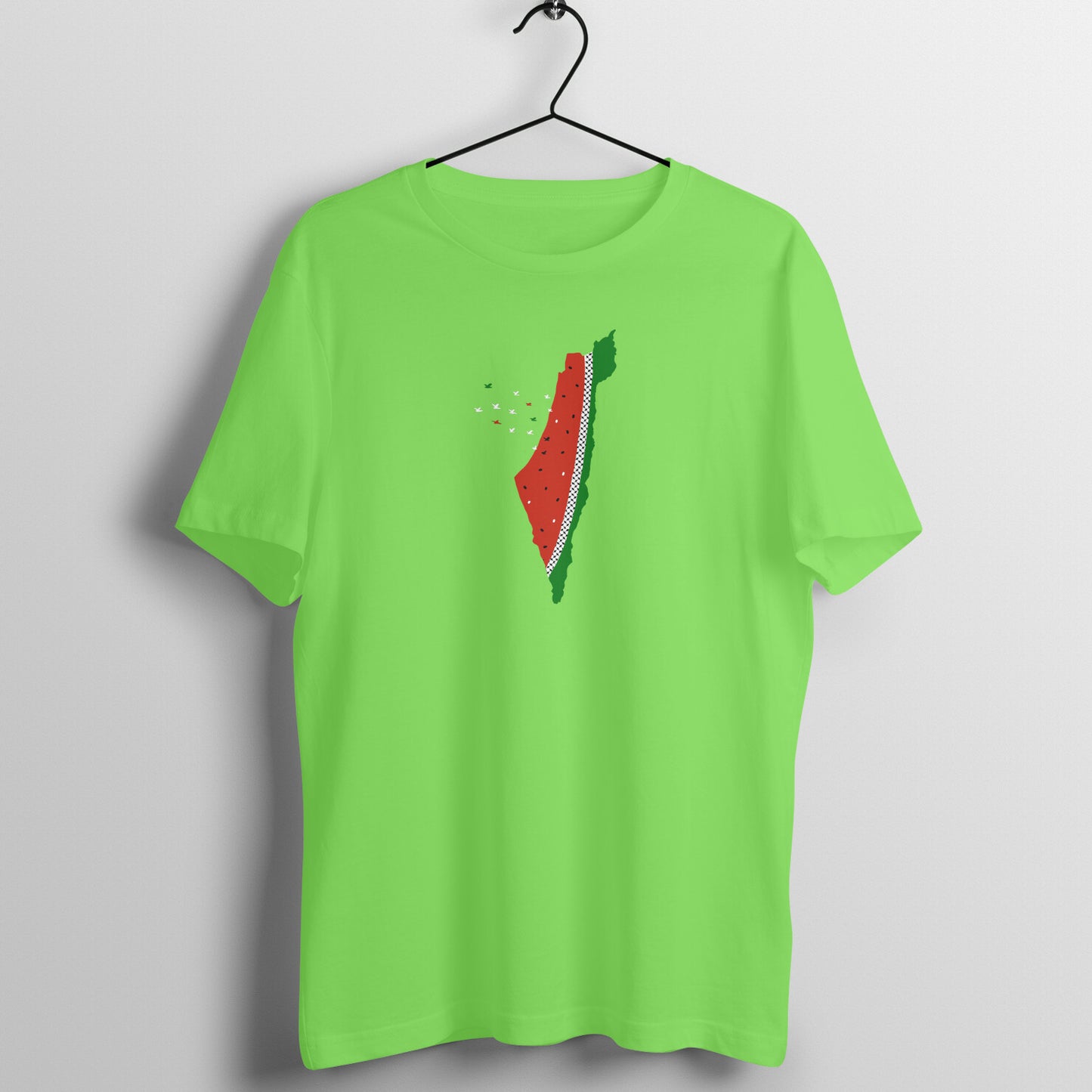 Watermelon Palestine Map GRWB Half Sleeve Tshirt