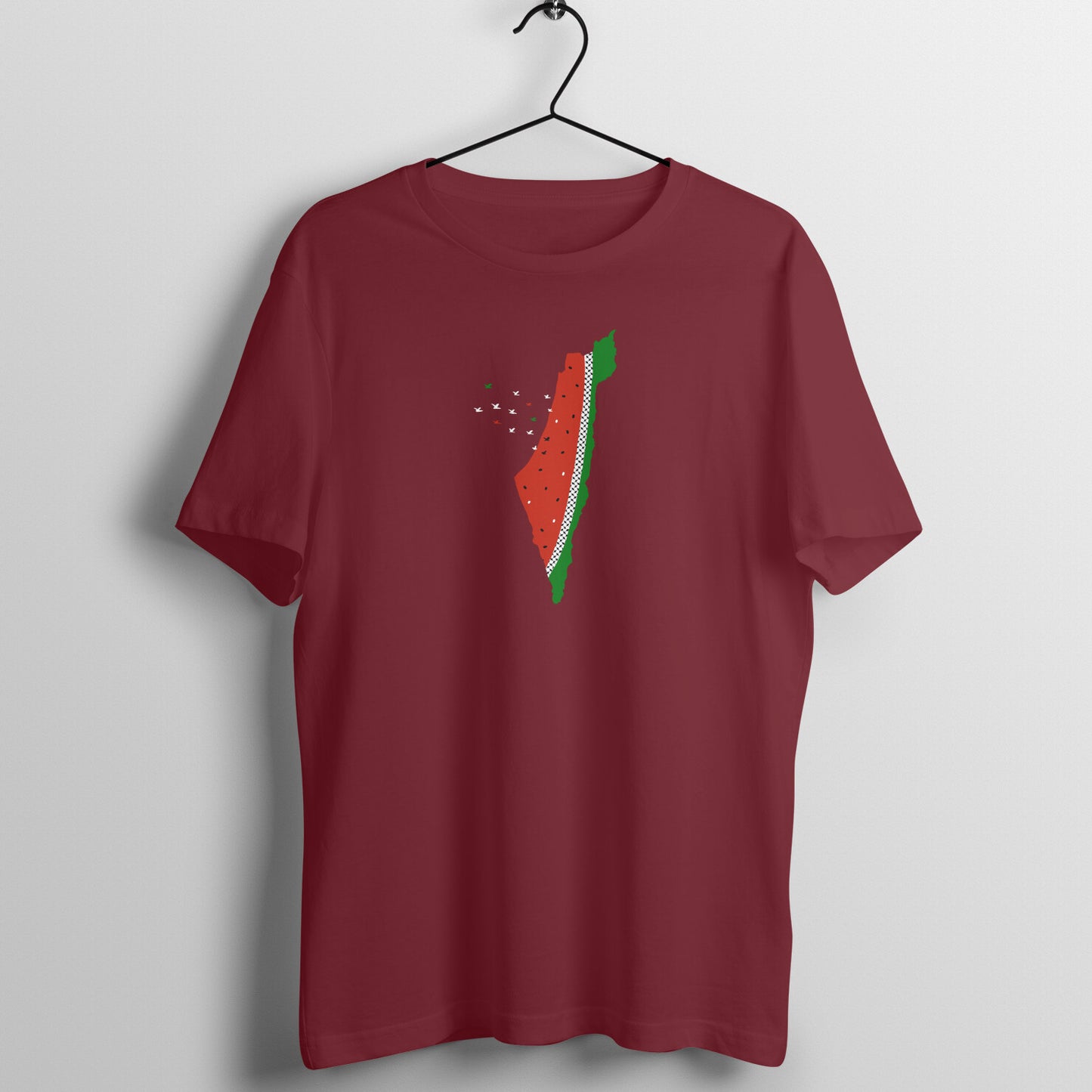 Watermelon Palestine Map GRWB Half Sleeve Tshirt