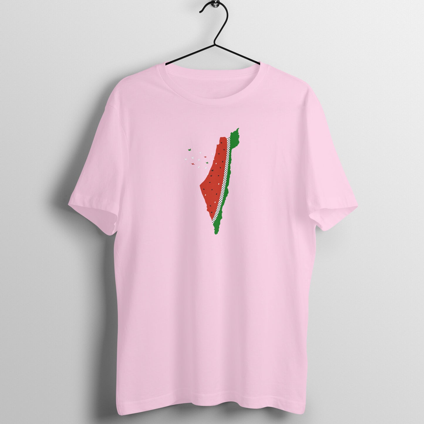 Watermelon Palestine Map GRWB Half Sleeve Tshirt