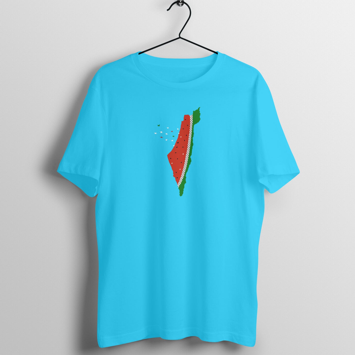 Watermelon Palestine Map GRWB Half Sleeve Tshirt