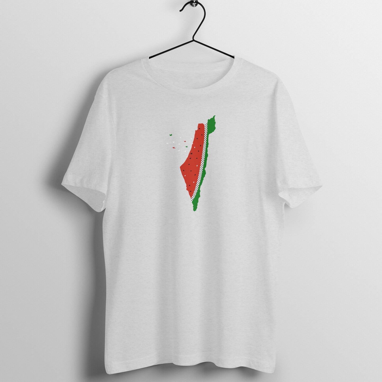 Watermelon Palestine Map GRWB Half Sleeve Tshirt