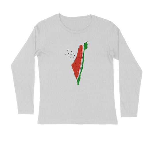 Watermelon Palestine map Full Sleeve Tshirt