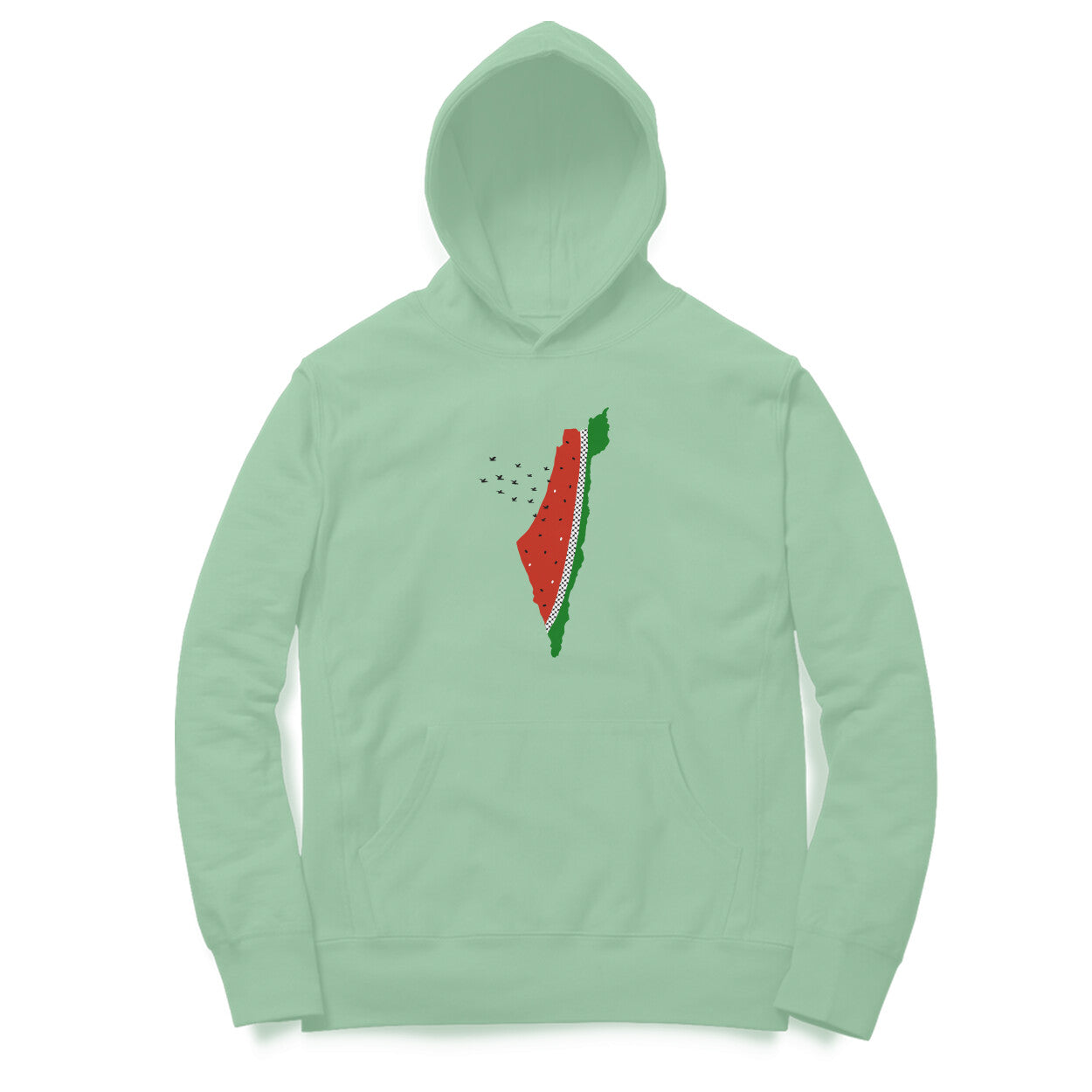 Watermelon Palestine Map Hoodie