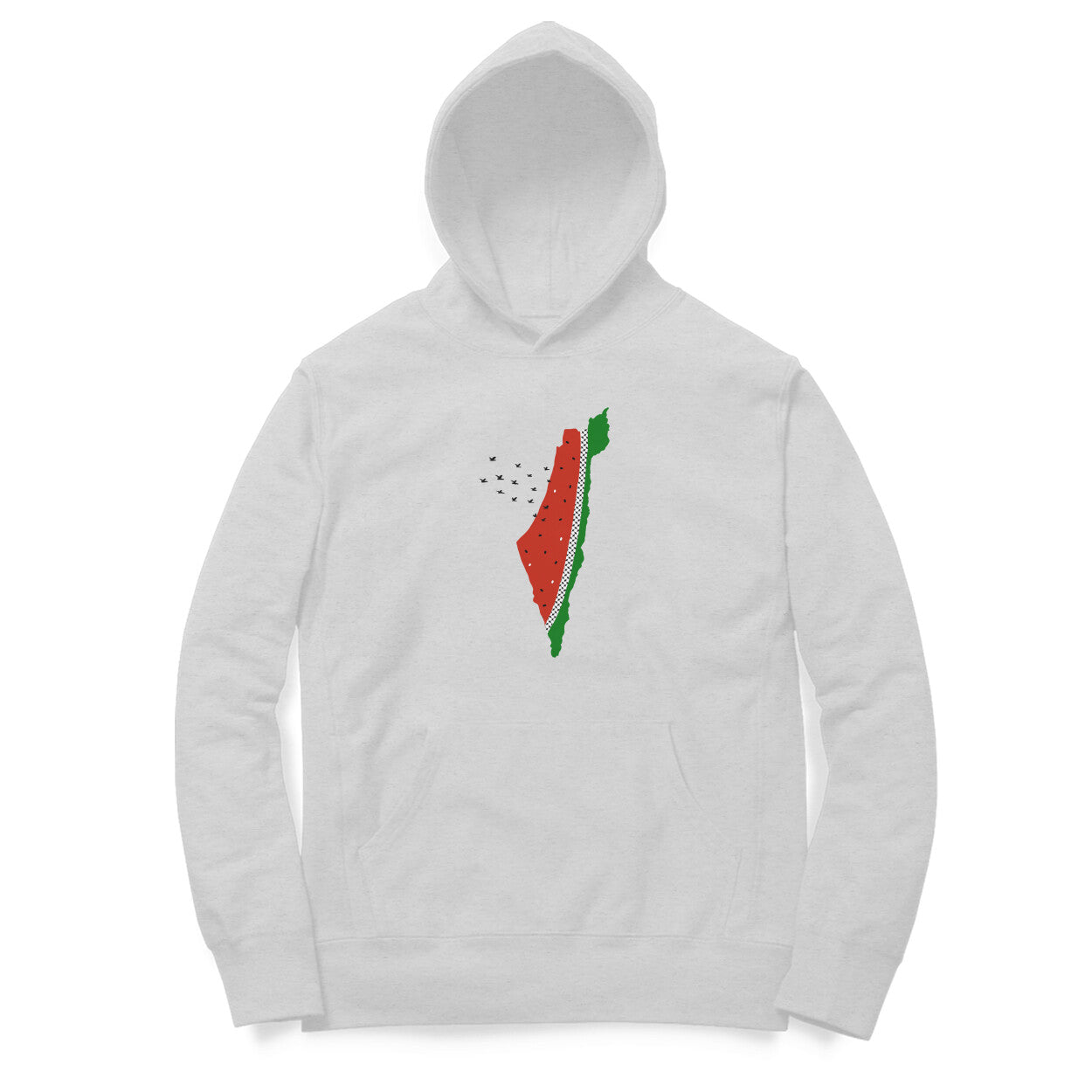 Watermelon Palestine Map Hoodie