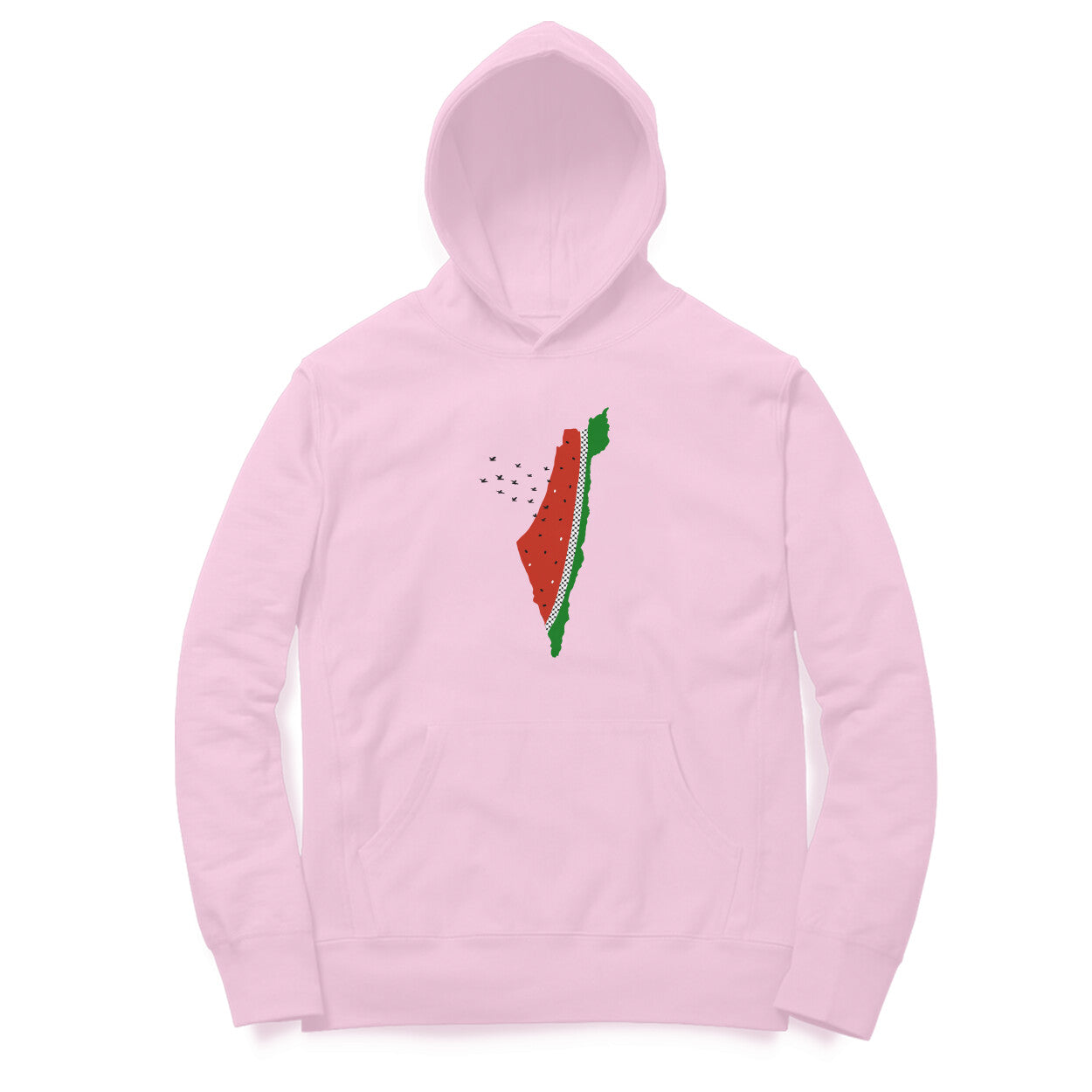 Watermelon Palestine Map Hoodie