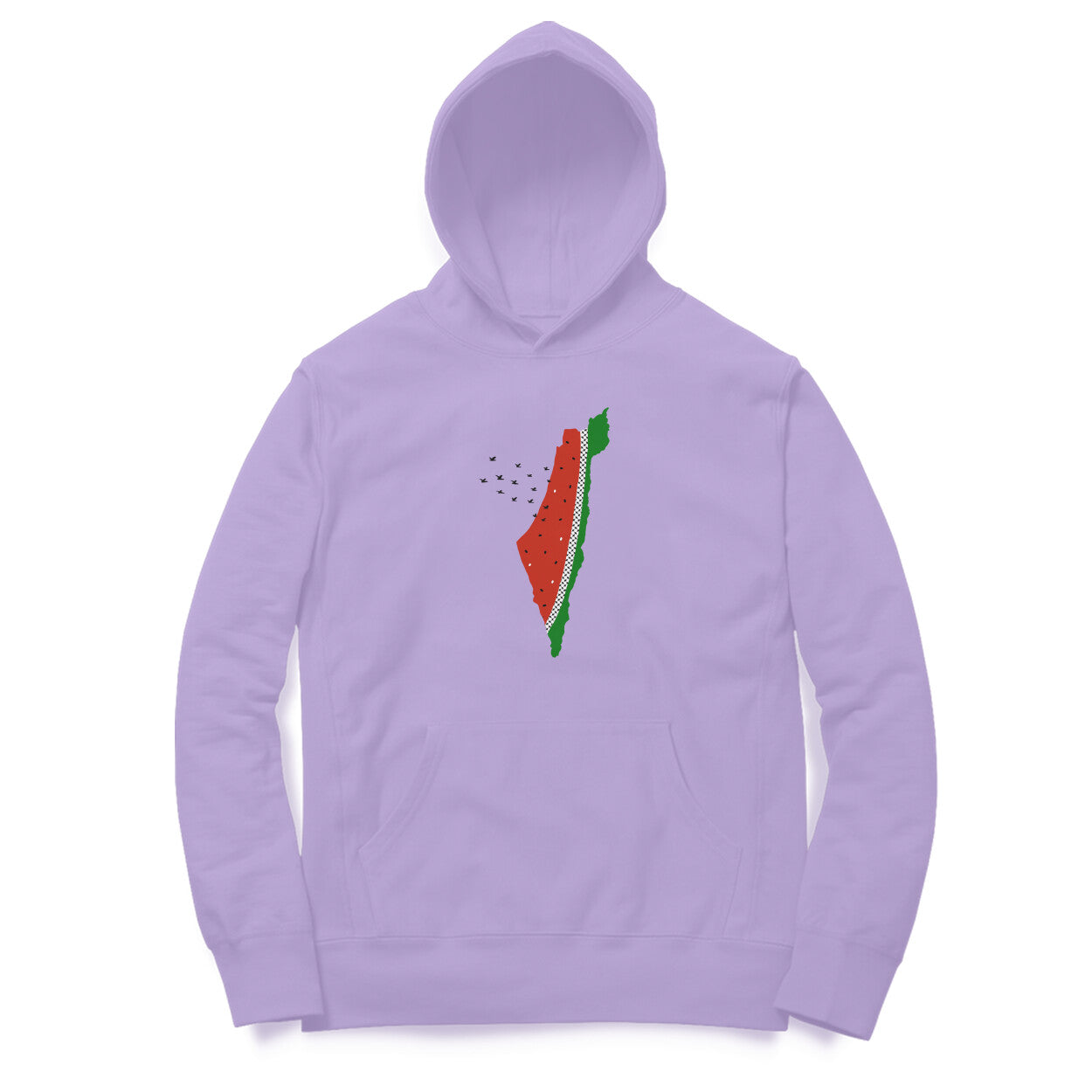 Watermelon Palestine Map Hoodie