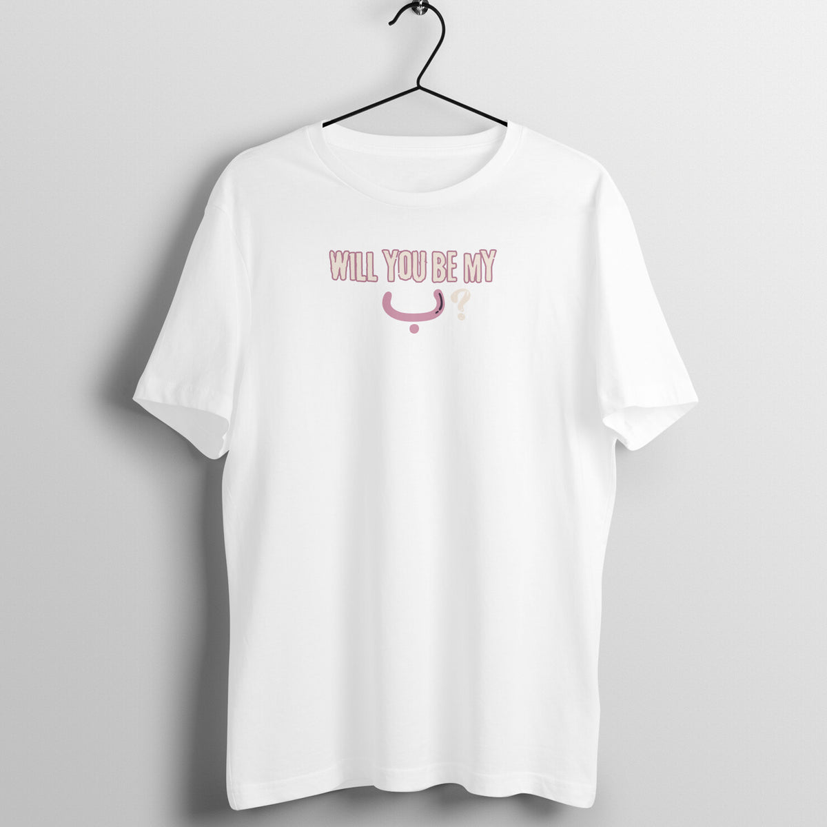 Will You Be My ب ? P Half Sleeve Tshirt