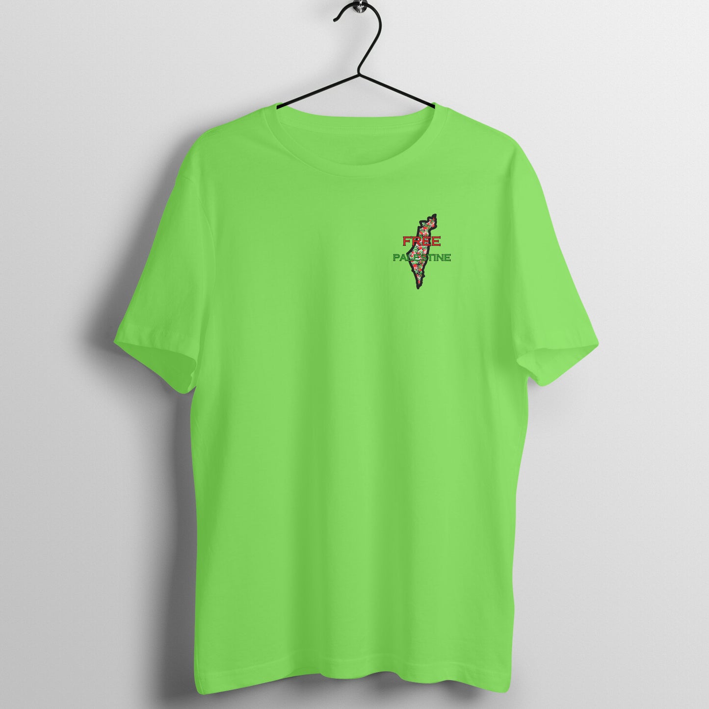 Free Palestine Map Half Sleeve Tshirt