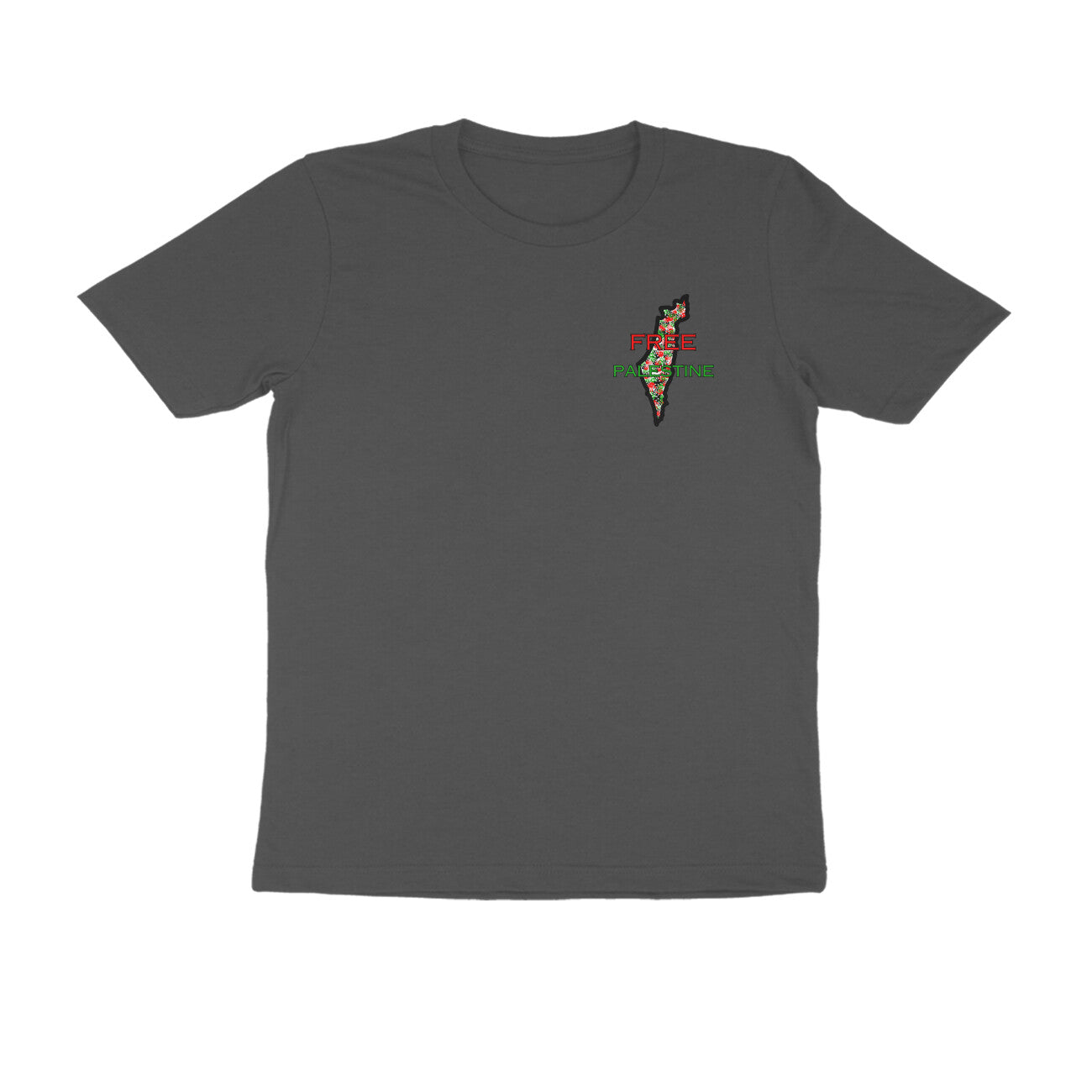 Free Palestine Map Half Sleeve Tshirt