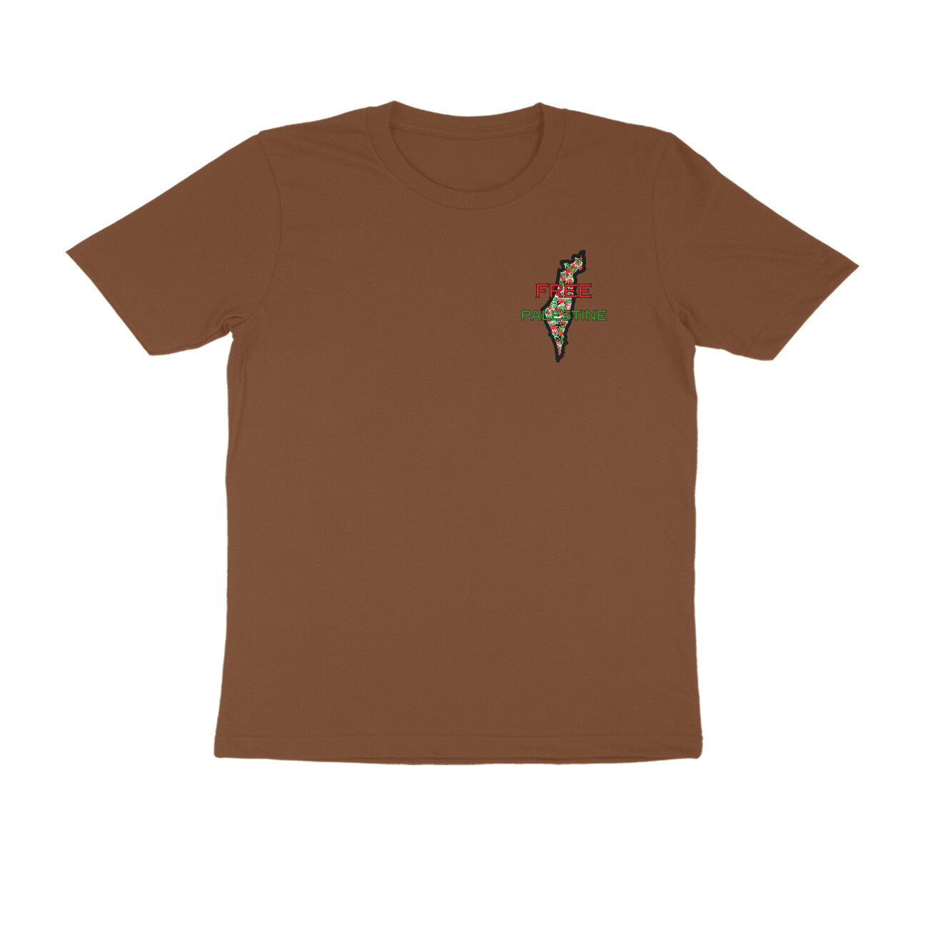 Free Palestine Map Half Sleeve Tshirt