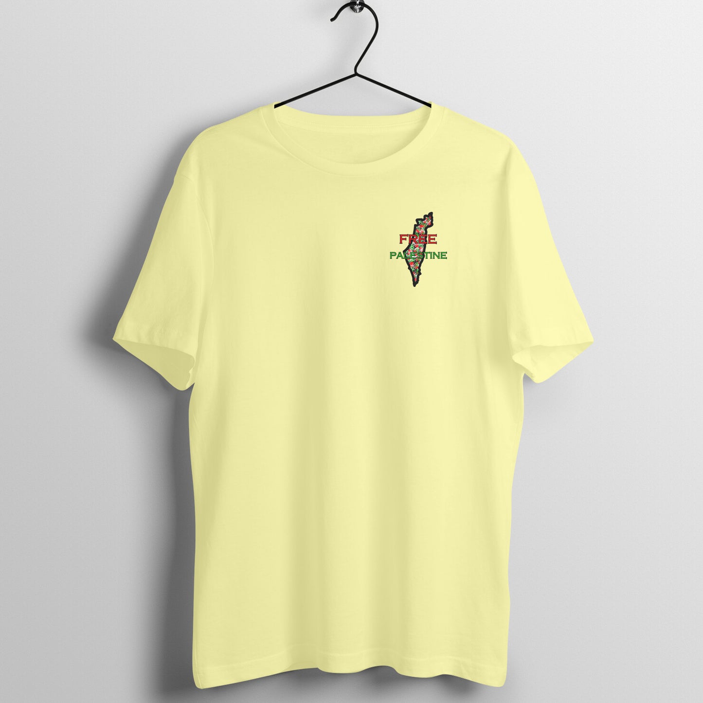 Free Palestine Map Half Sleeve Tshirt