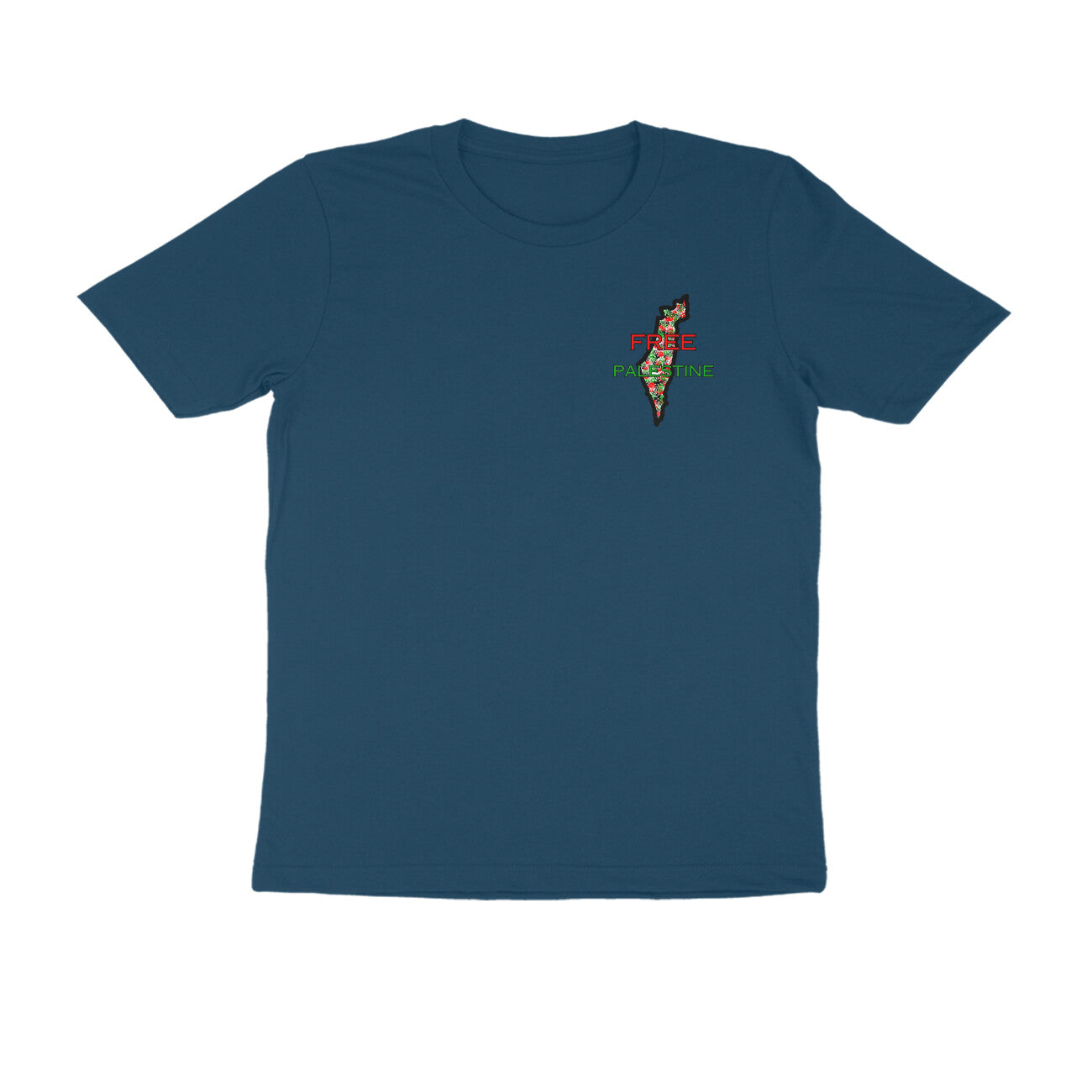 Free Palestine Map Half Sleeve Tshirt