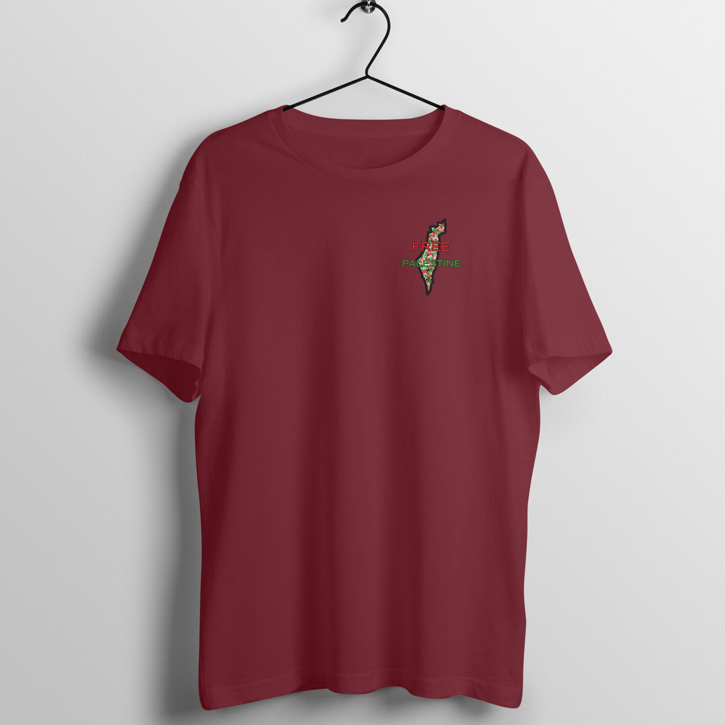 Free Palestine Map Half Sleeve Tshirt