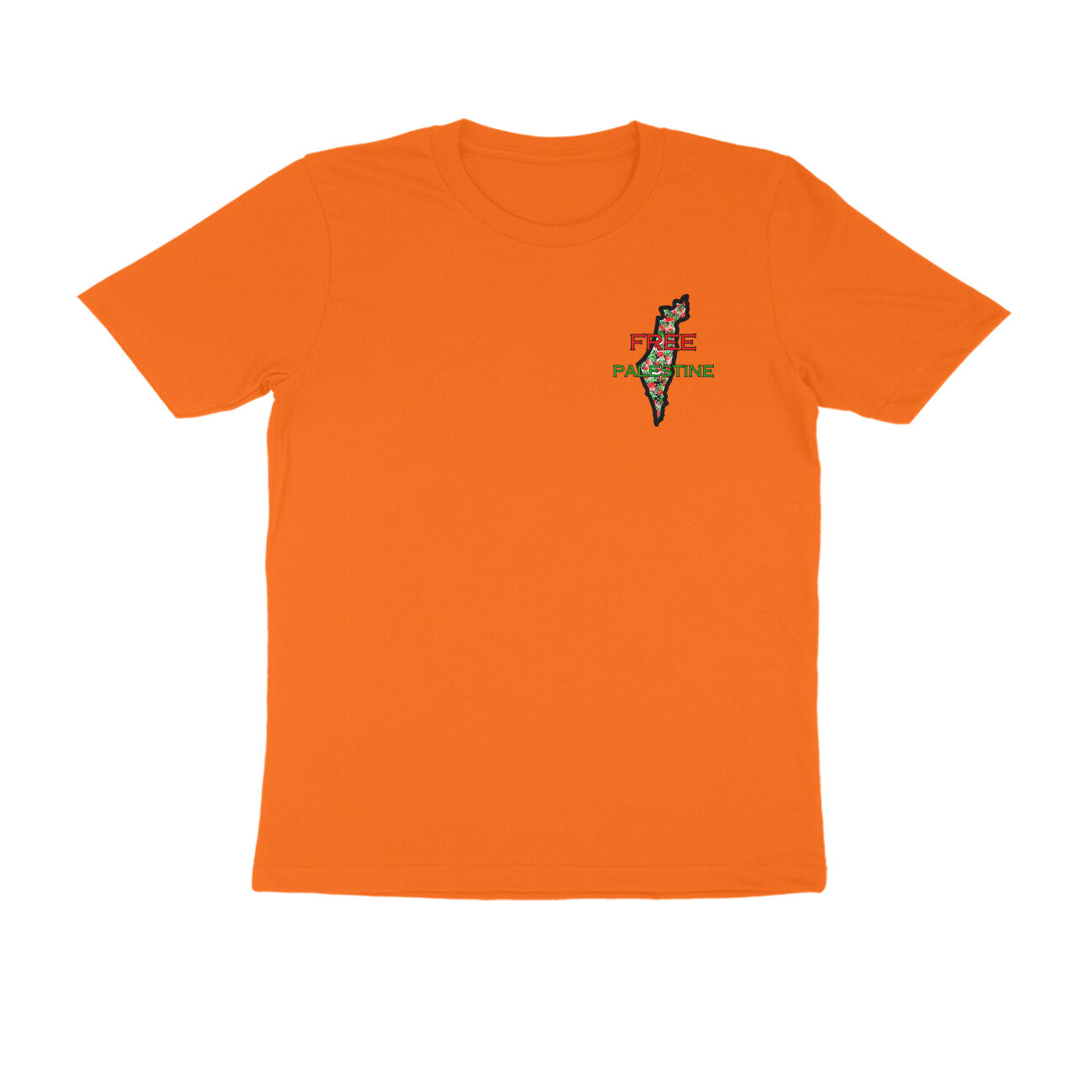 Free Palestine Map Half Sleeve Tshirt