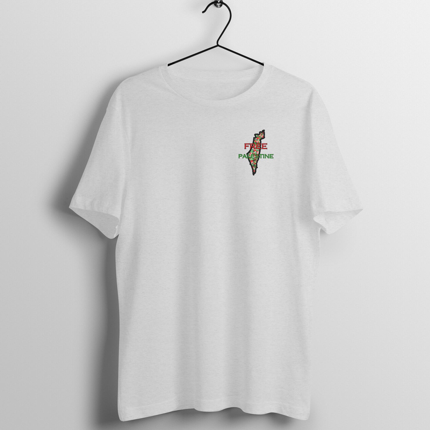 Free Palestine Map Half Sleeve Tshirt