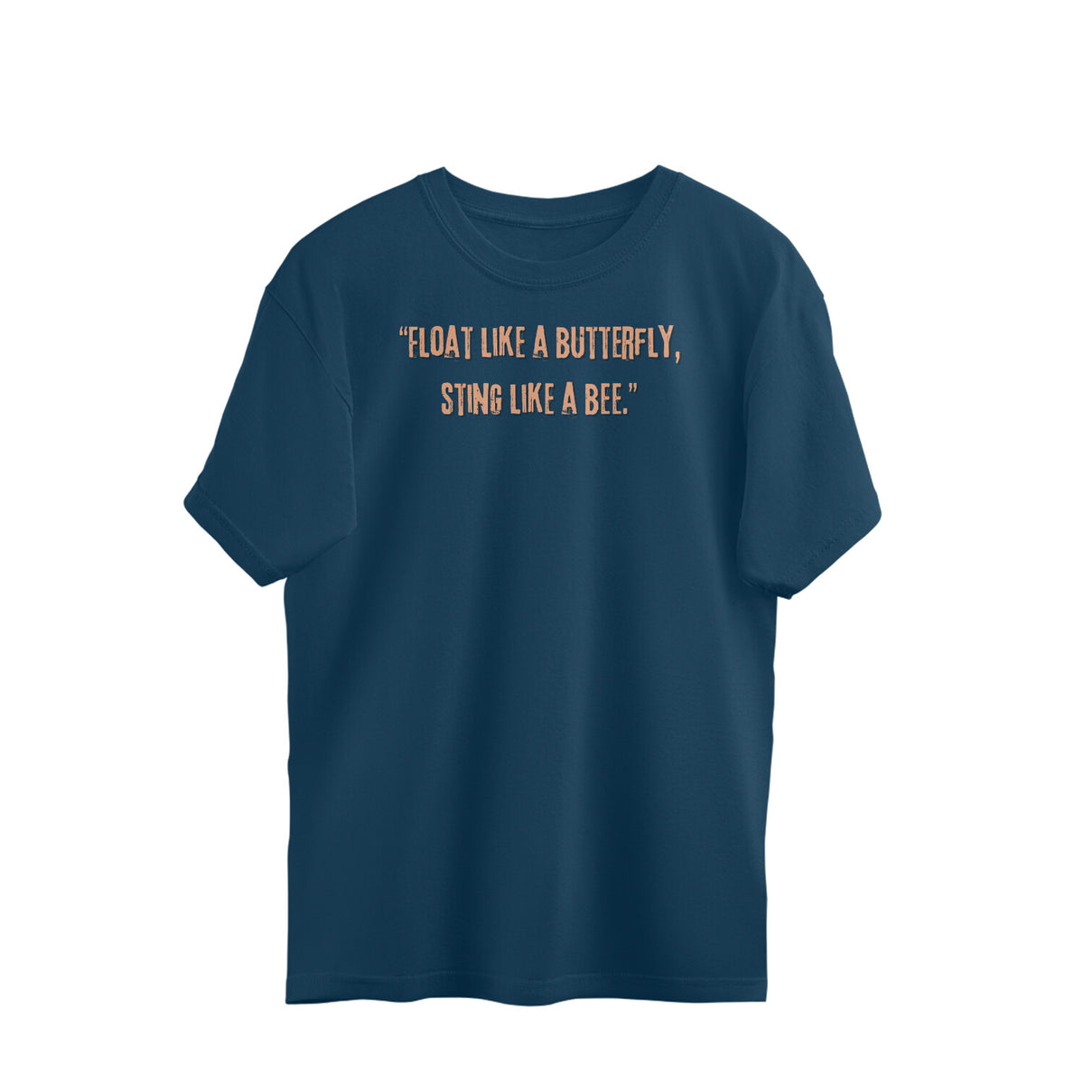 Muhammad Ali Butterfly Bee Quotation Oversized Tshirt