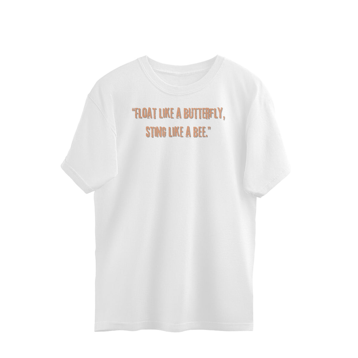 Muhammad Ali Butterfly Bee Quotation Oversized Tshirt