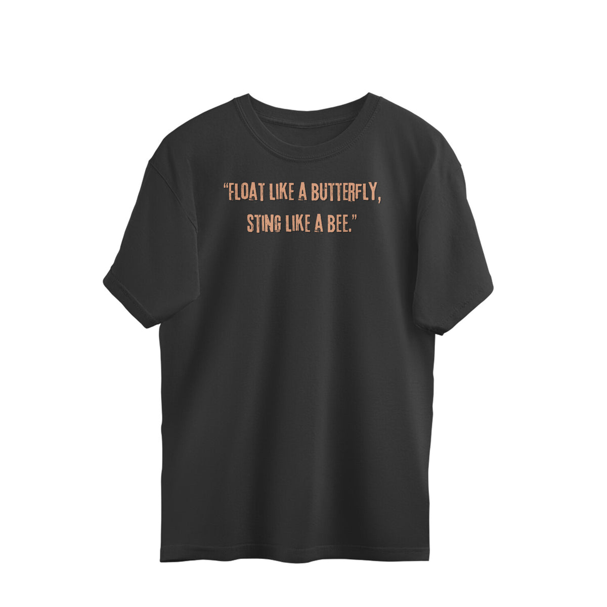Muhammad Ali Butterfly Bee Quotation Oversized Tshirt