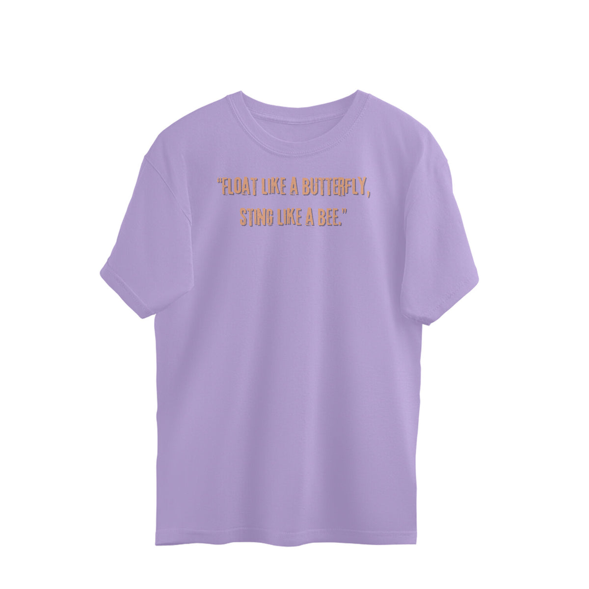 Muhammad Ali Butterfly Bee Quotation Oversized Tshirt