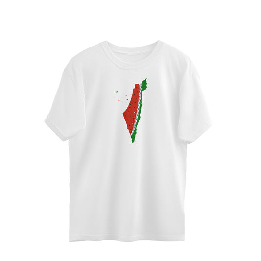 Palestine Watermelon W Oversized Tshirt