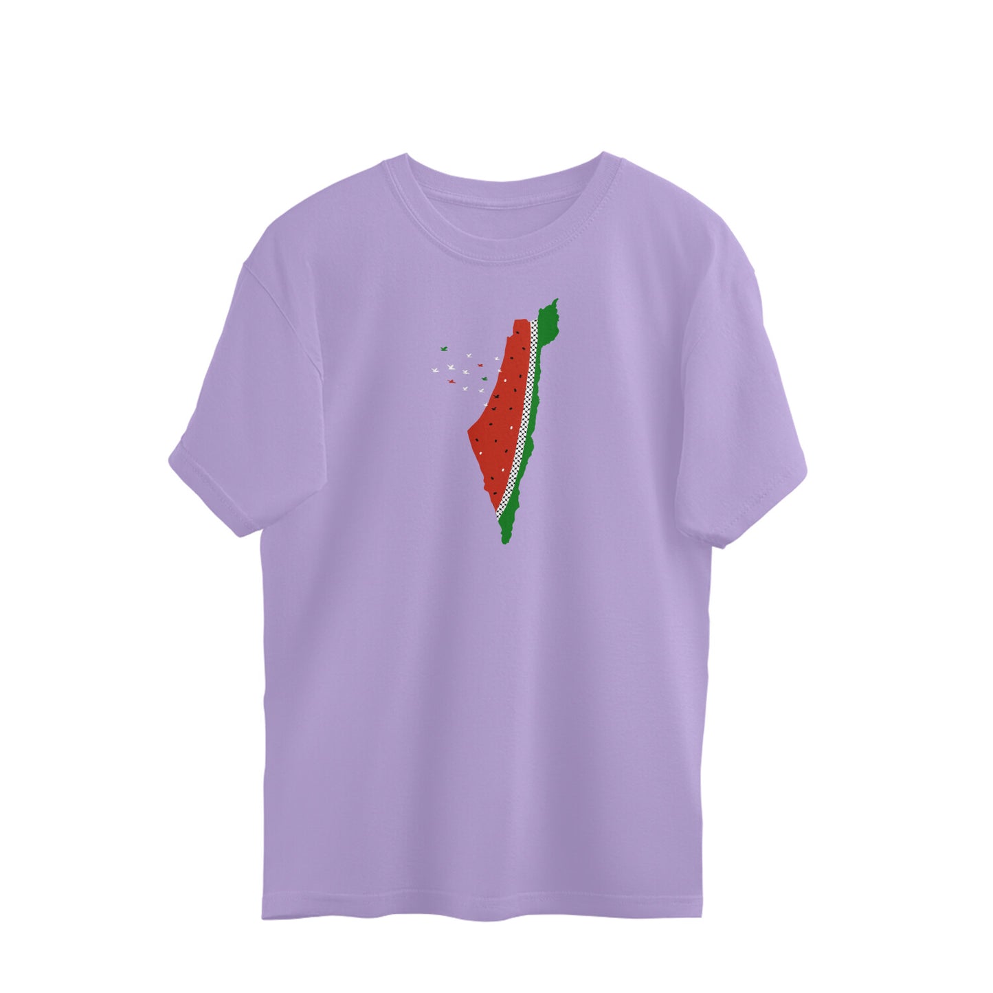 Palestine Watermelon W Oversized Tshirt