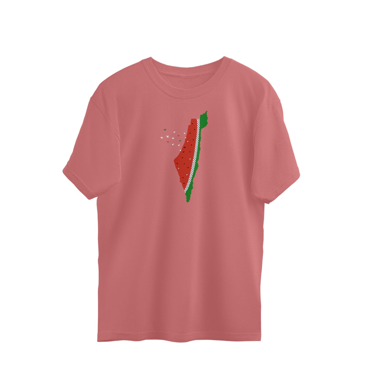 Palestine Watermelon W Oversized Tshirt