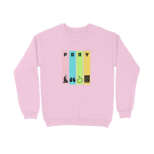 Pray Multicolor Sweatshirt