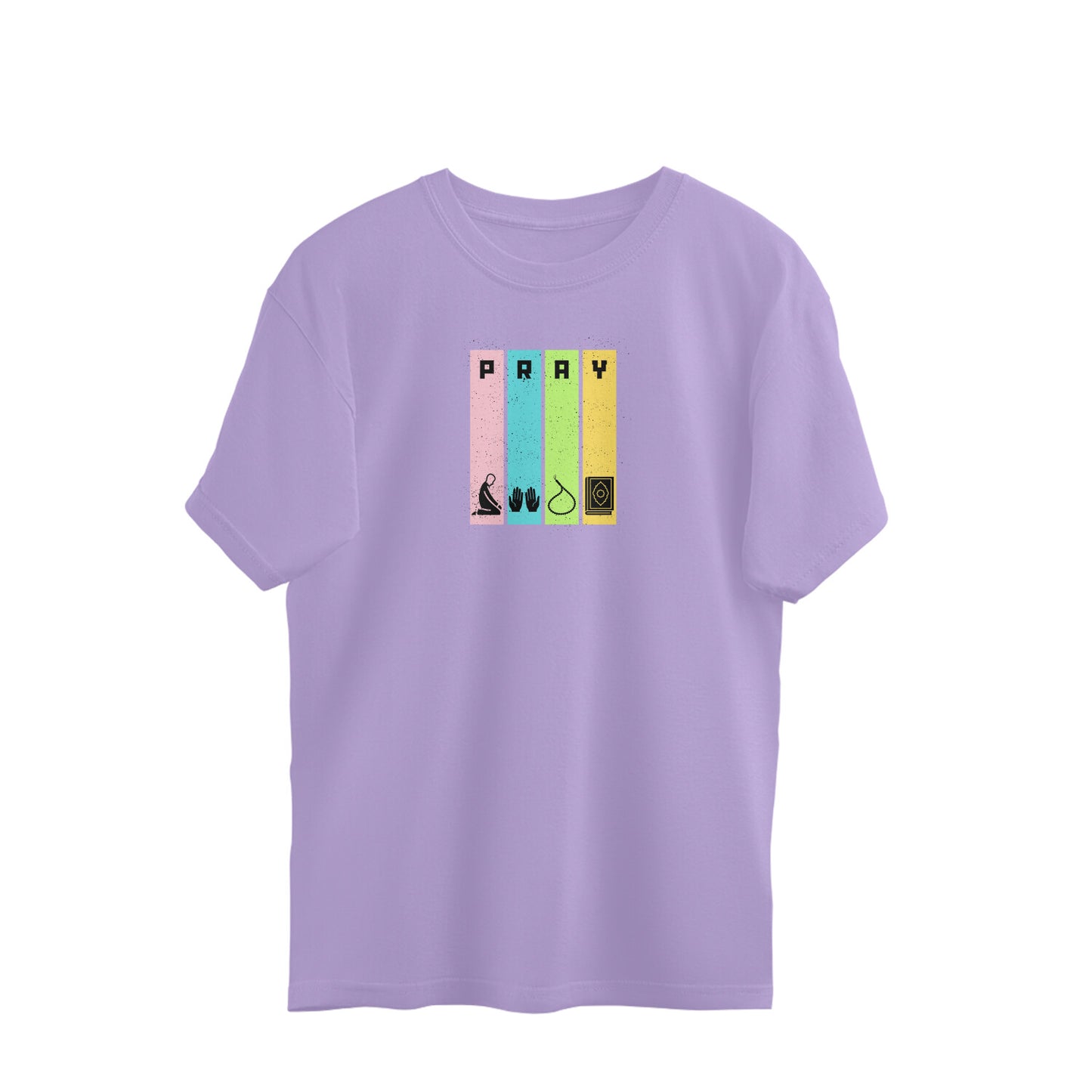 Pray Multicolor Oversized Tshirt