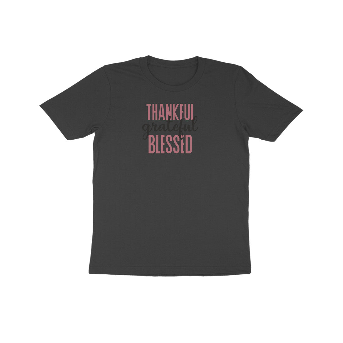 Thankful grateful and Blessed Kids Half Sleeve Tshirt