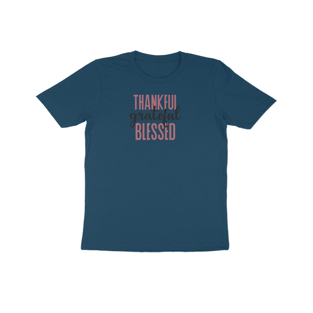 Thankful grateful and Blessed Kids Half Sleeve Tshirt