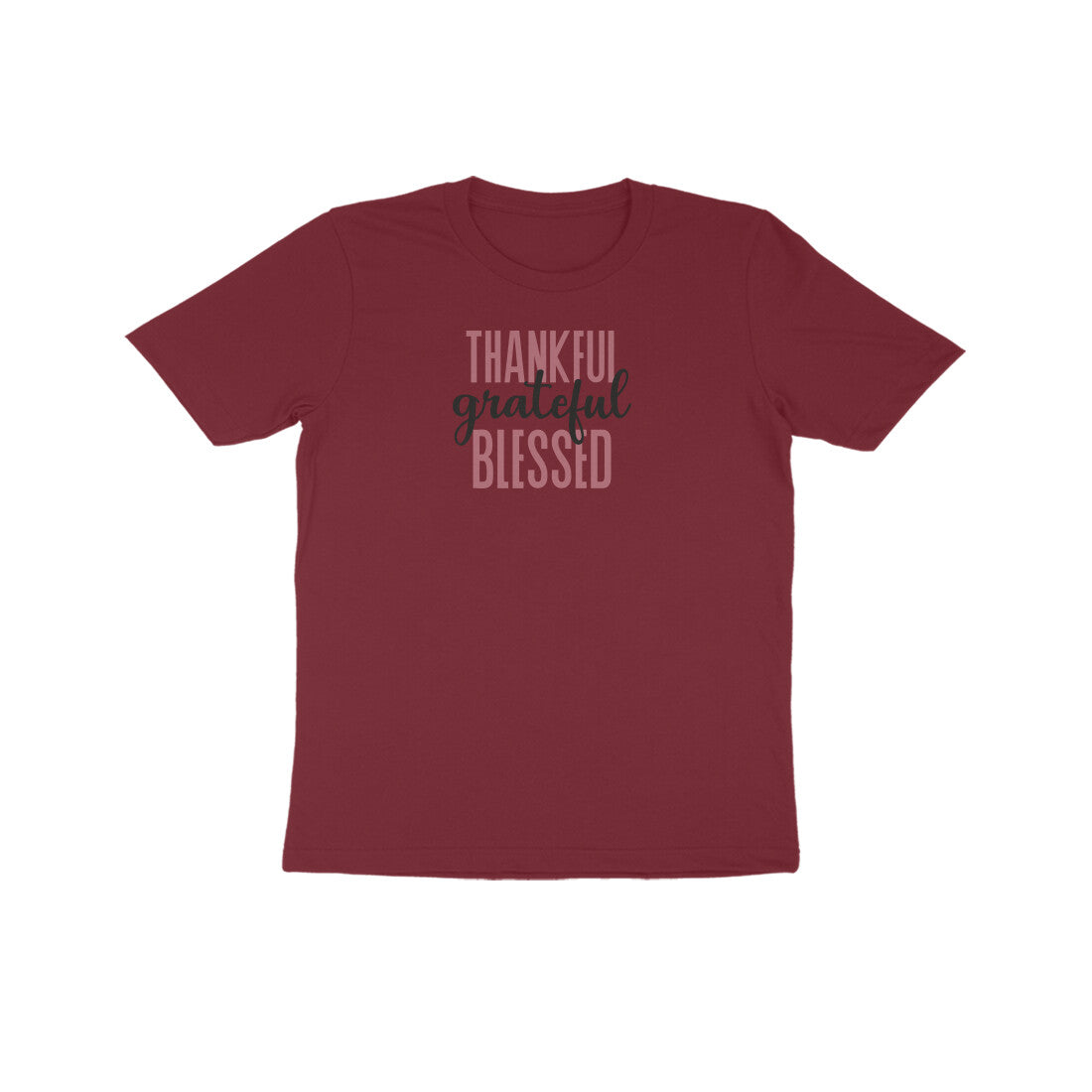 Thankful grateful and Blessed Kids Half Sleeve Tshirt