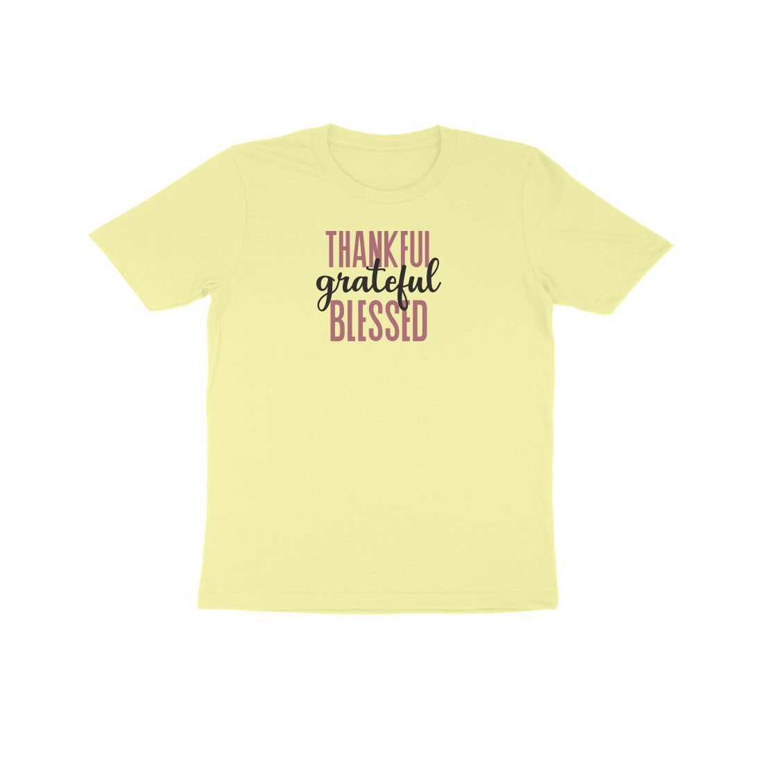 Thankful grateful and Blessed Kids Half Sleeve Tshirt