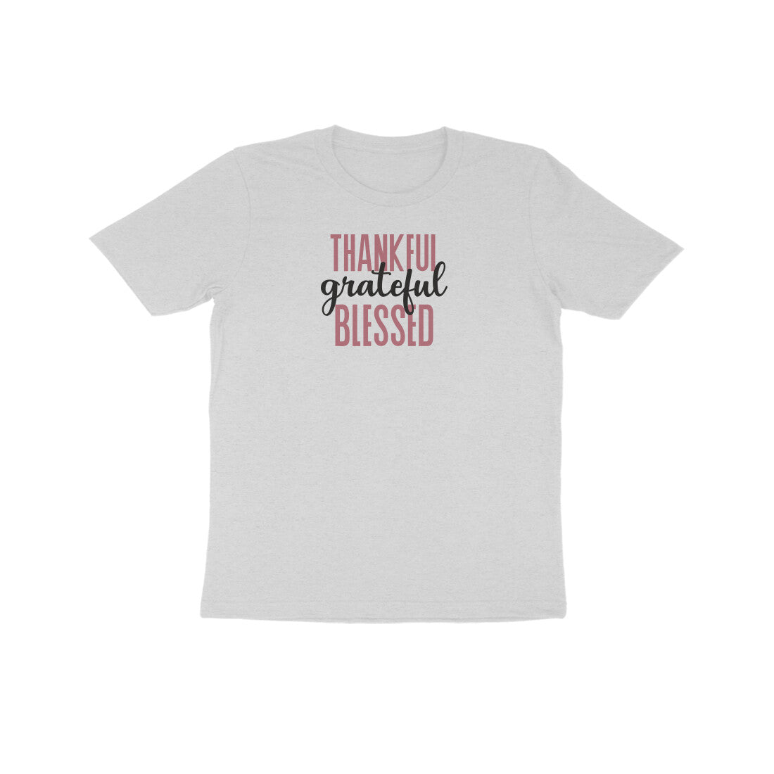 Thankful grateful and Blessed Kids Half Sleeve Tshirt