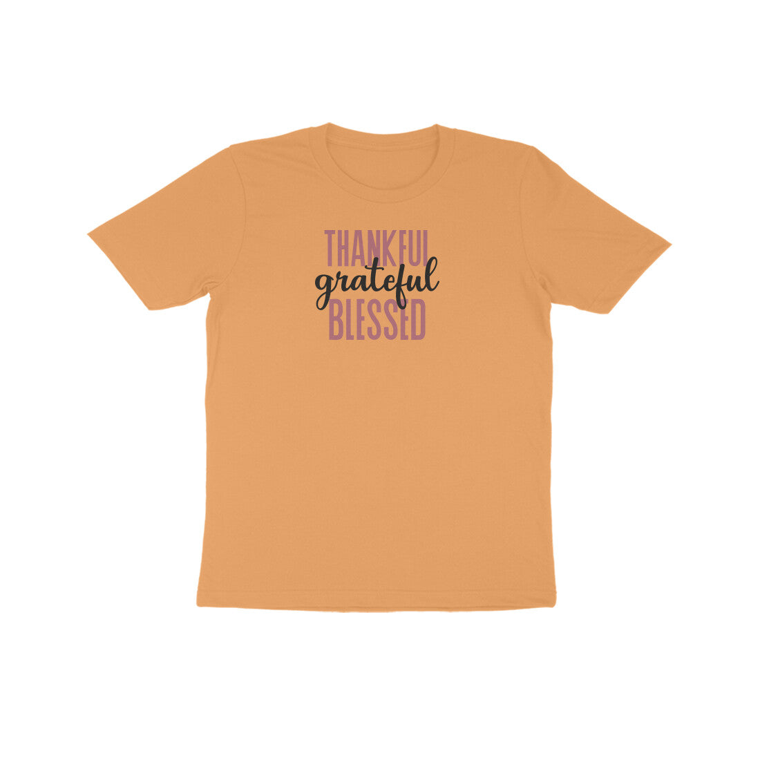 Thankful grateful and Blessed Kids Half Sleeve Tshirt