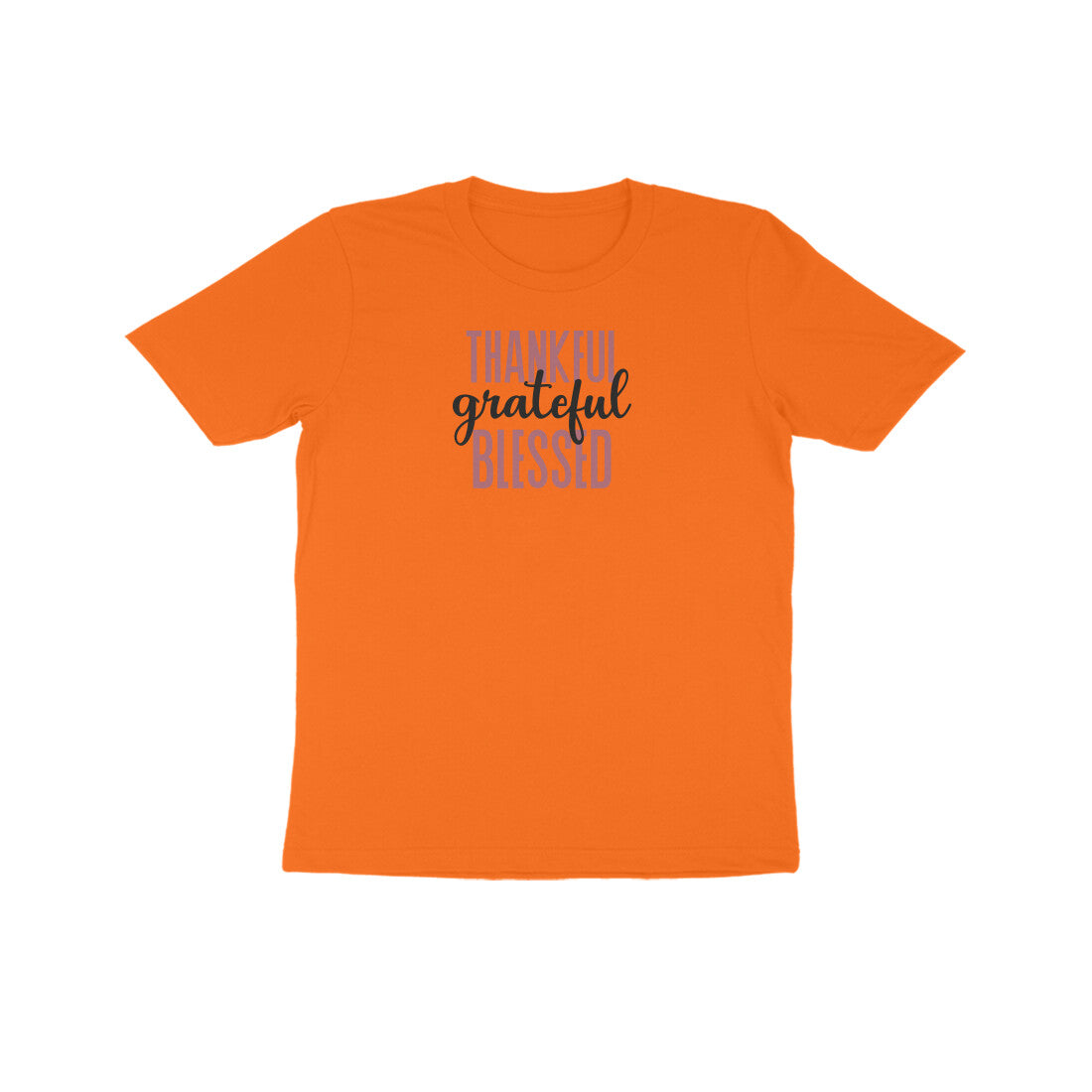 Thankful grateful and Blessed Kids Half Sleeve Tshirt