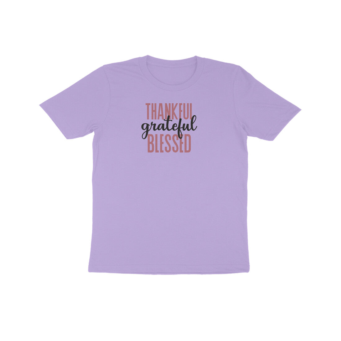 Thankful grateful and Blessed Kids Half Sleeve Tshirt