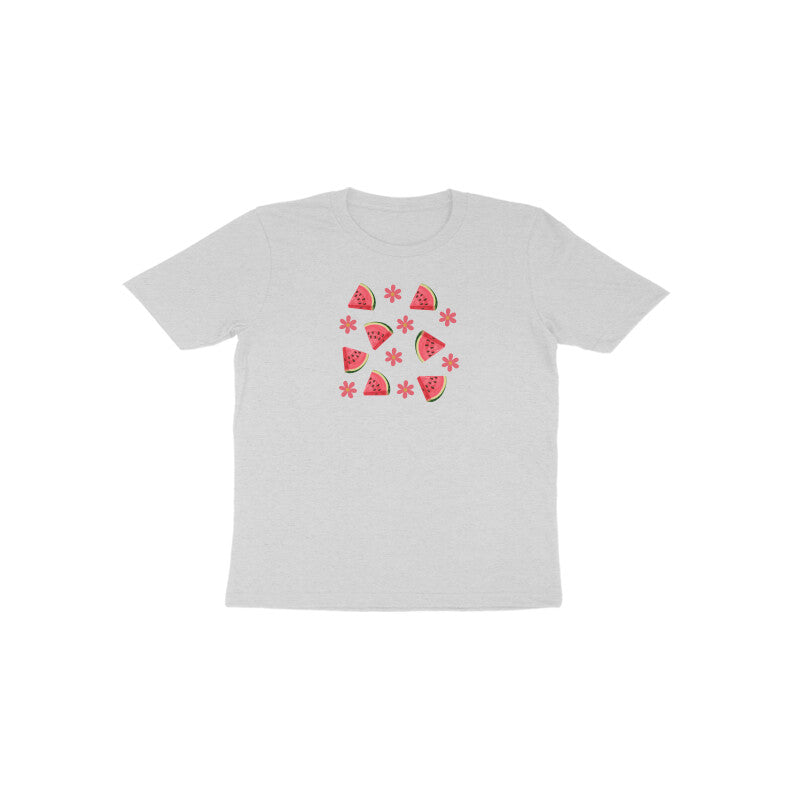Watermelon and Flower Toddler Half Sleeve Tshirt