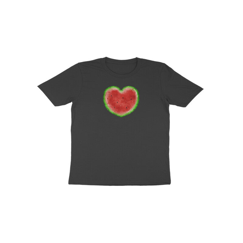 Watermelon Heart Toddler Half Sleeve Tshirt