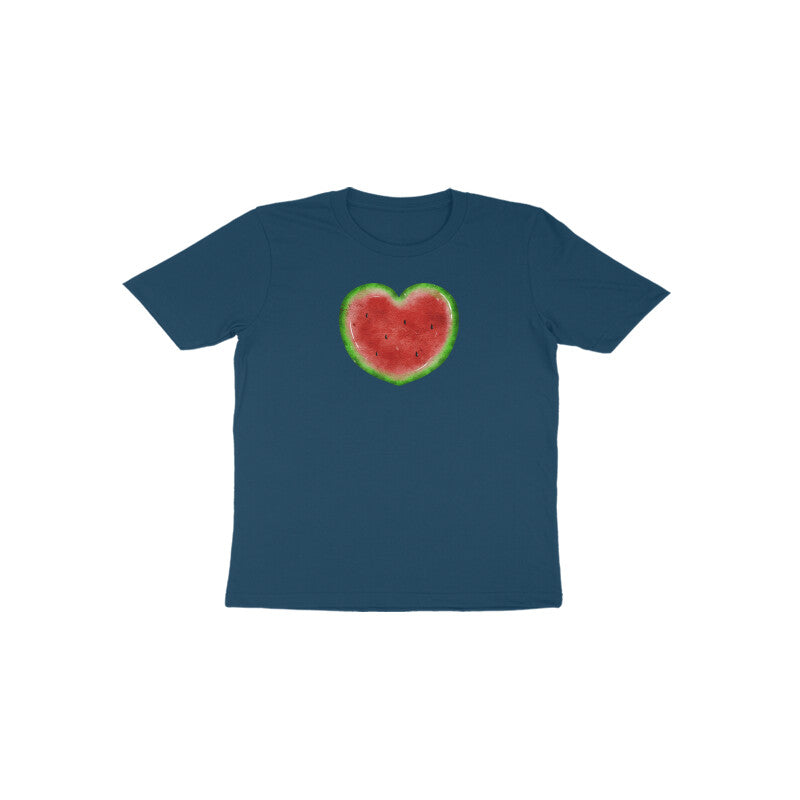 Watermelon Heart Toddler Half Sleeve Tshirt
