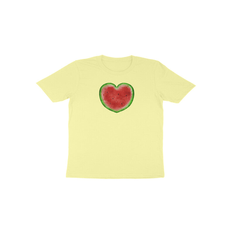 Watermelon Heart Toddler Half Sleeve Tshirt