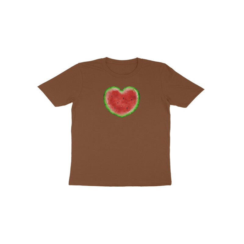 Watermelon Heart Toddler Half Sleeve Tshirt