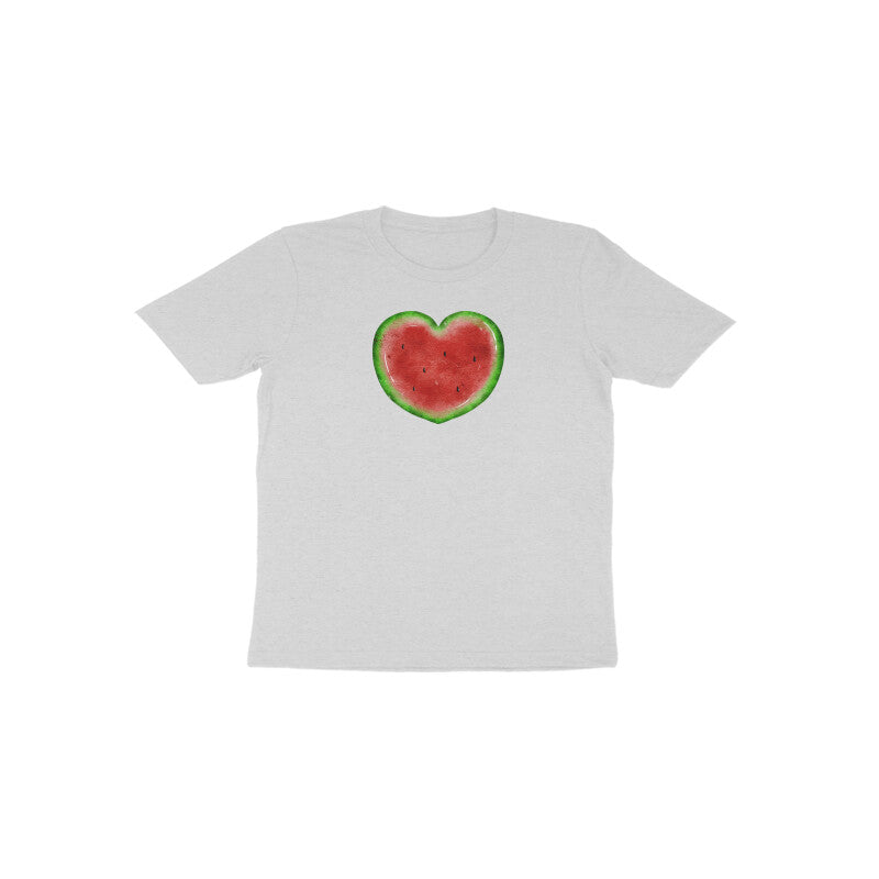Watermelon Heart Toddler Half Sleeve Tshirt