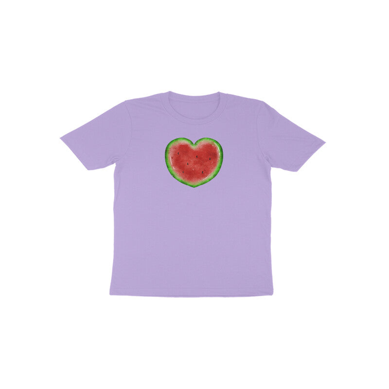 Watermelon Heart Toddler Half Sleeve Tshirt