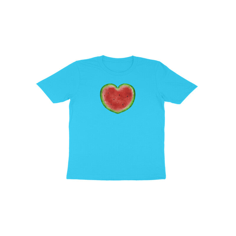 Watermelon Heart Toddler Half Sleeve Tshirt