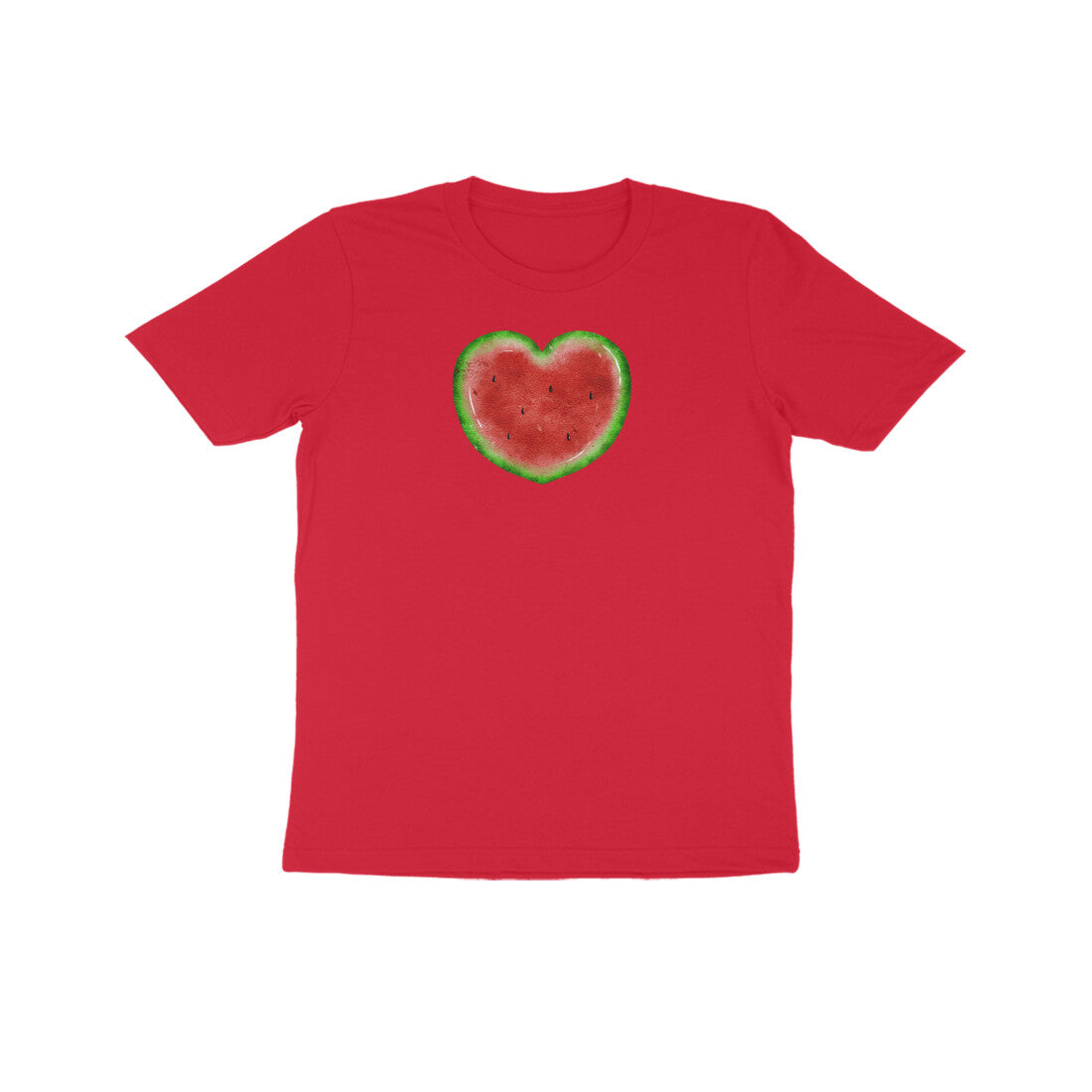 Watermelon Heart Kids Half Sleeve Tshirt