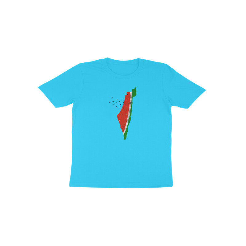 Palestine Watermelon B Toddler Half Sleeve Tshirt