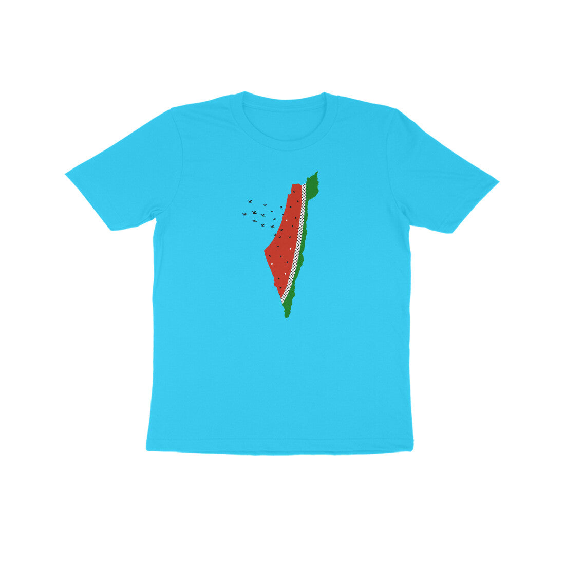Palestine Watermelon B Kids Half Sleeve Tshirt