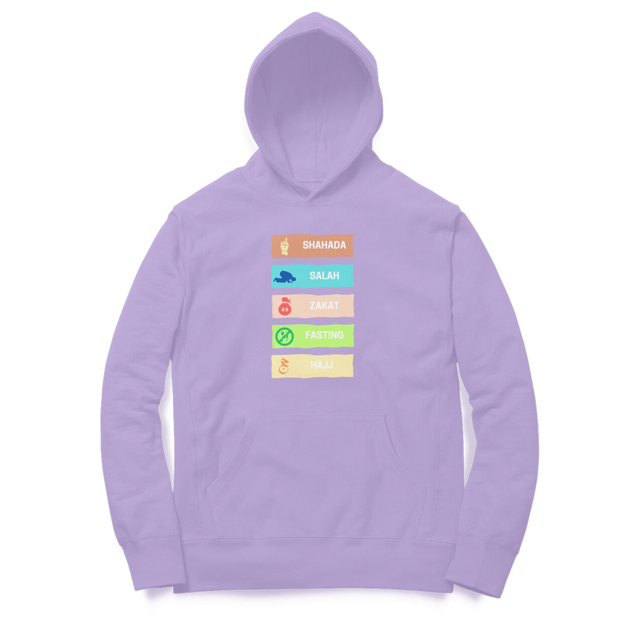 Five Pillars of Islam Multicolor Hoodie